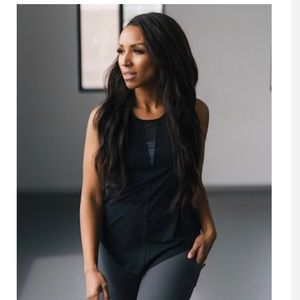 Zyia Black Effortless Tank-Long XXL